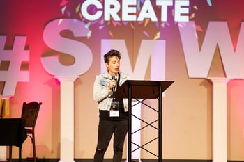 Crystal Tosh speaking at SMWL22