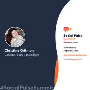 Christine Gritmon Agorapulse Social Pulse Summit Instagram Edition