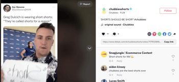 Chubbies on TikTok