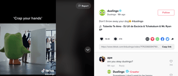 Duolingo on TikTok