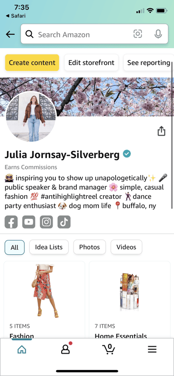 Julia JS Amazon Storefront