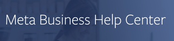 Meta business help center