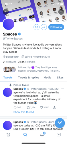 Twitter Spaces