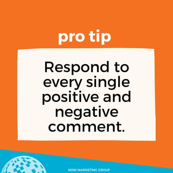 respond to every comment graphic