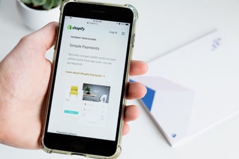 shopify platform on iphone